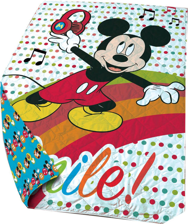 Picture of 9246 QUILT Disney Mickey Mouse Bedspread Smile 140 x 200 cm